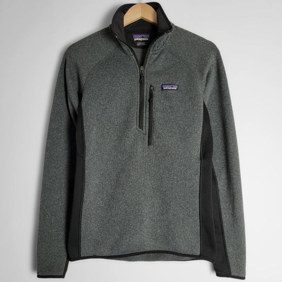 Patagonia Other - Patagonia Performance Better Sweater 1/4 Zip Pullover Coal Black Mens Size Small